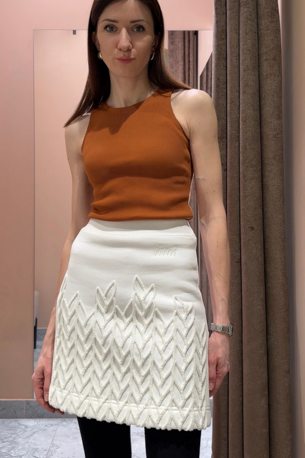 юбка knit white