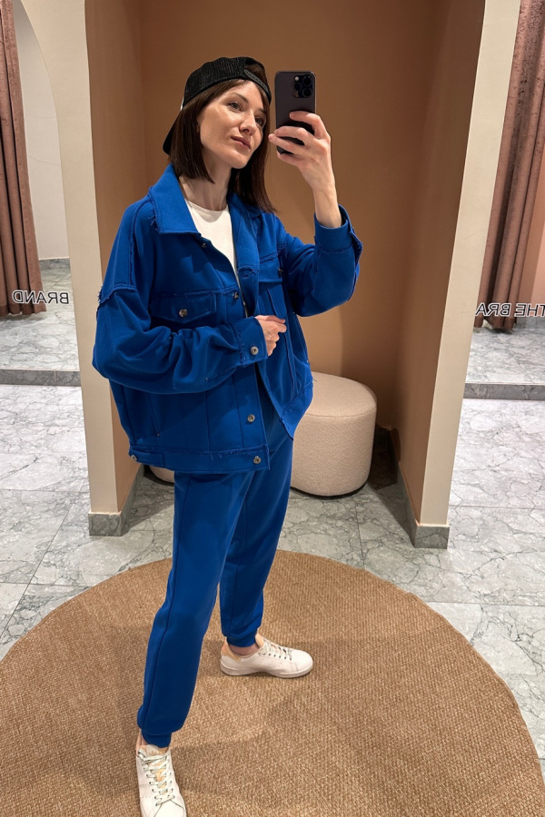 брюки спорт royalblue