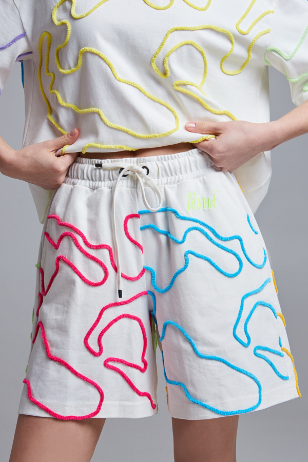 шорты Neon white 